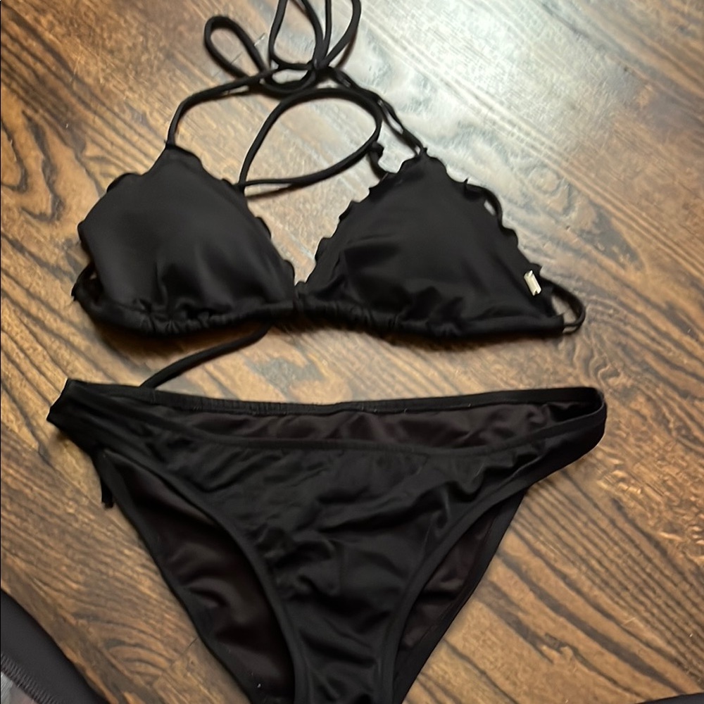 Victoria’s Secret triangle Black Bikini Set